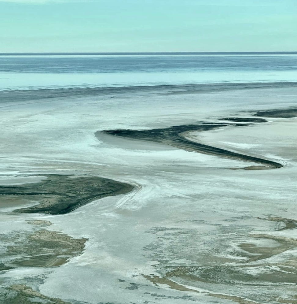 Kati thanda Lake Eyre as seen on a scenic flight from William Creek on a Lake Eyre Tour